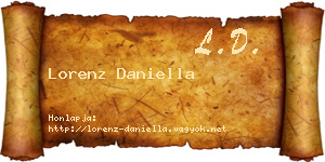 Lorenz Daniella névjegykártya